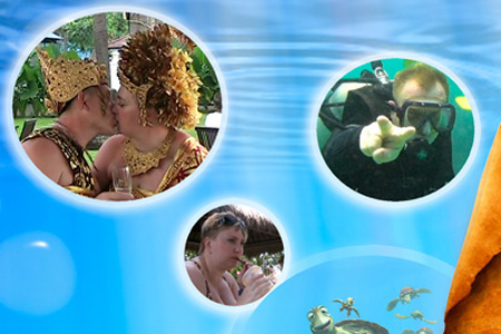 Фрагмент обложки видео - свадьба на Бали